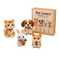 Cute Bead Craft Animal Set DIY Handmade Jewelry Kit for Kids Teens Gift