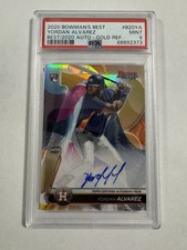 2020 Bowman’s Best Yordan Alvarez RC Auto /50 Gold PSA 9