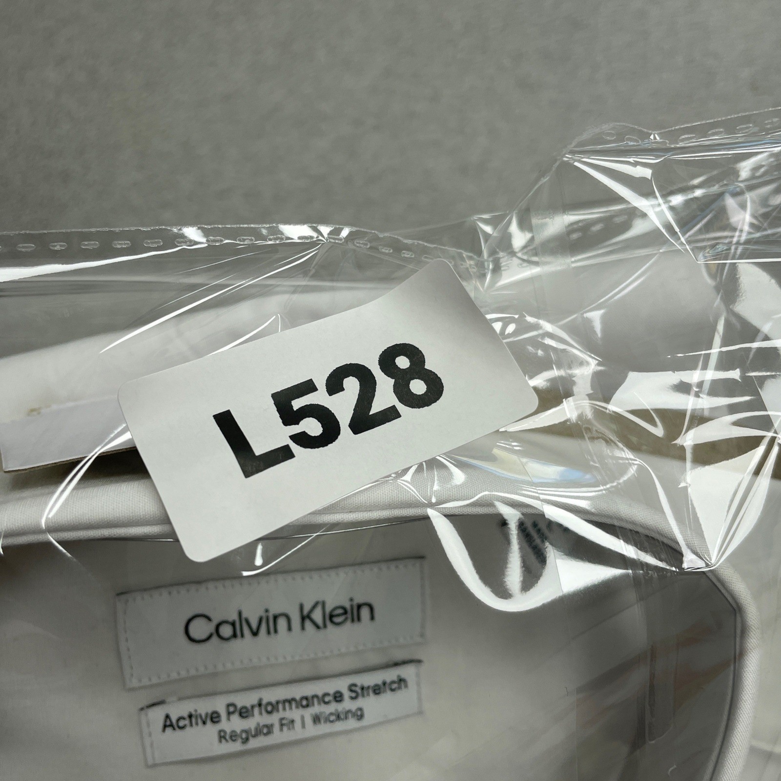 NEW Calvin Klein Men's L/ 16 16.5 White Active Performance Fit Dress Shirt thumbnail 6