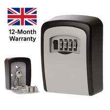 Outdoor Key Lock Box 4 Digit Weatherproof Wall Mount Safe – Airbnb Home Garage