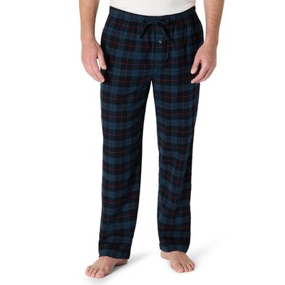 Flanell-Pyjamahose Herren XL Schwarz Blau Kariert Amazon Essentials Atmungsaktiv
