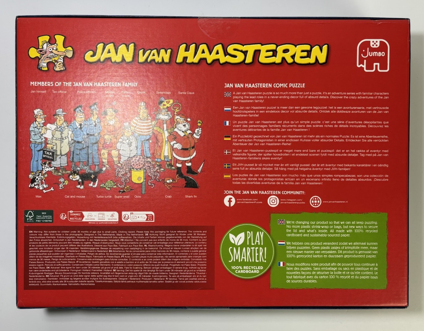 Jan Van Haasteren Jumbo 1000 Piece Comic Puzzle; Fata Morgana, 100% COMPLETE thumbnail 2