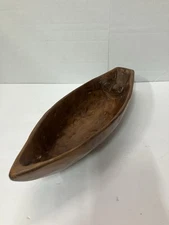 Vintage Wooden Oval Trencher Dough Bowl FARMHOUSE DECOR