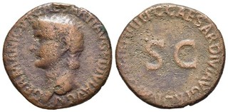 FITZ Rome Germanicus Caligula As 40 AD Copper µMAS48