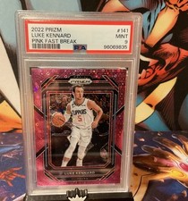 2022 Prizm #141 Fastbreak Pink Prism Serial 1/50 Luke Kennard Psa 9