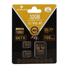 32GB Micro SD Card, 2 Pack MicroSD Memory Plus Adapter, MicroSDHC Class 10 UH...