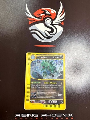 Rising Phoenix Pokemon - Tyranitar 29/165 - Expedition Holo Rare Poor Ita #2588