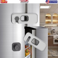 2 Pack Fridge Locks Child Safety Refrigerator Freezer Door Latch Baby Proof