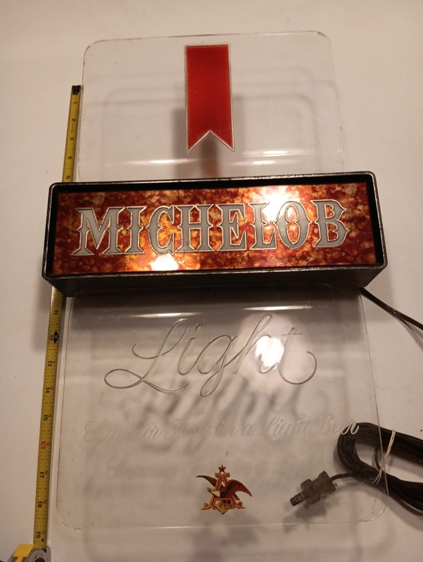 Vintage 1980, Michelob, Lighted Beer Sign, 610-005, 18 X 12
