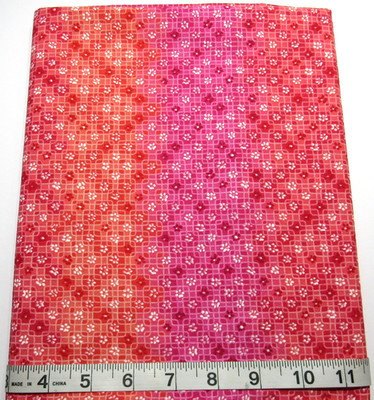 Unbranded Ombre Florals 1.75yds Cotton Sew Quilt Craft Fabric Red/Pink/Orange