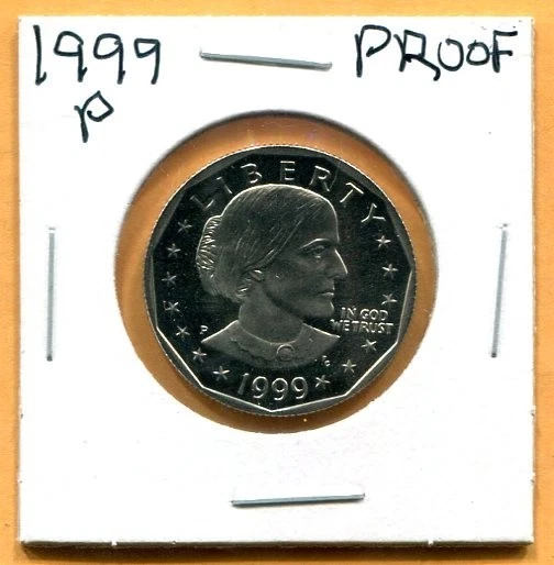 Philadelphia 1999 Susan B Anthony Dollars (1979-1981, 1999) for