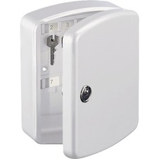 BURG-WÄCHTER Schlüsselschrank Key Box, mit 15 Haken, Stahl weiß