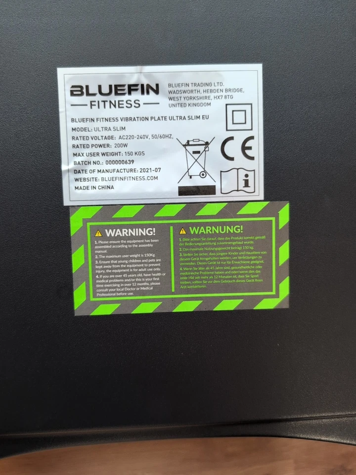 Bluefin Fitness Ultra Slim Vibration Plate 200w Bluetooth Speaker with Remote - Image 3 of 3