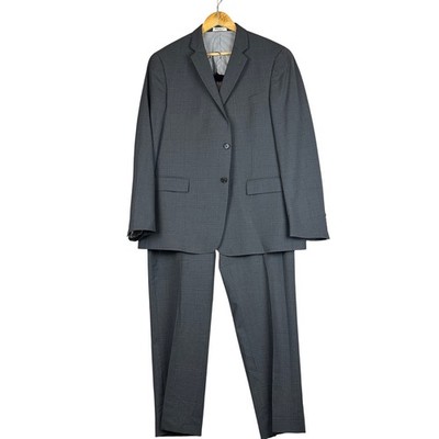 Todd Snyder Mayfair Fit Grey Windowpane 100% Wool Suit Mens 46R Made in USA