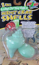 Zoo Med Glow in the Dark Hermit Crab Shells 2 Pack - Set of 3 6 Shells Total 
