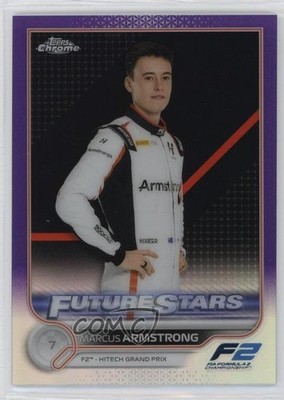 2022 Topps Chrome Formula 1 Purple Refractor 382/399 Marcus Armstrong #84 15wb