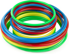 24 Pezzi Plastica Anelli Di Lancio Giocattoli, Anelli Di Lancio Cerchi per I Bam