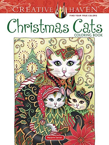 Creative Haven Christmas Cats Coloring Book (Cr. Sarnat** - Image 3