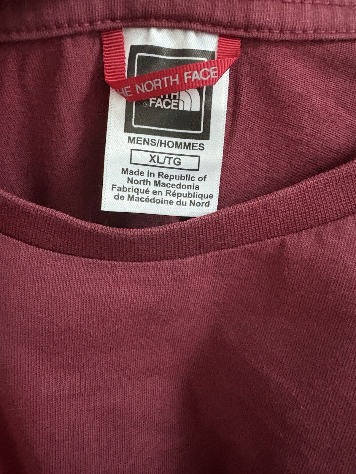 The North Face Mens T Shirt Short Sleeve XL Regular Outdoor Red Excellent Cond image 3