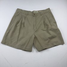 Vintage Eddie Bauer Khaki Pleated Shorts Hiking Trail Y2K