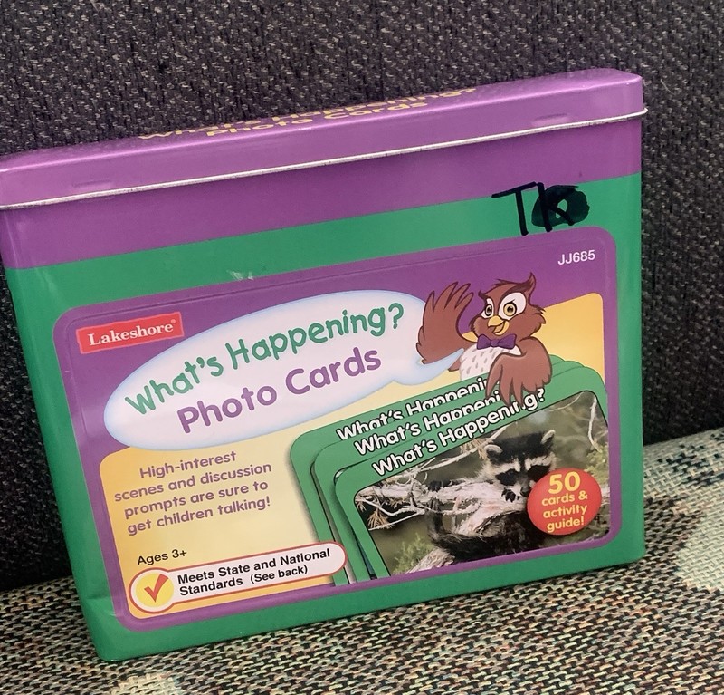 Lakeshore, What's Happening Learning Photo Cards Speech Aid Learning Tool