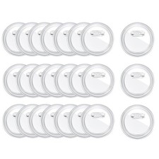 3 Inch Acrylic Button Pins Clear Plastic Button Badges Pin Craft Button5758