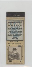 1935-36 Diamond Matchbooks Separated Bun Cook HOF 16ez