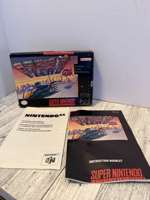 F Zero SNES Super Nintendo Rare BOX & MANUAL ONLY Video Game F-Zero