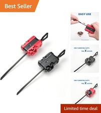 X Series Right-Spinning Tops Launchers - Red  Black 2-Pack for Players Battles