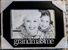 Black And Silver Malden Grandma  Me 4x6 Expressions Frame New In Box 0088