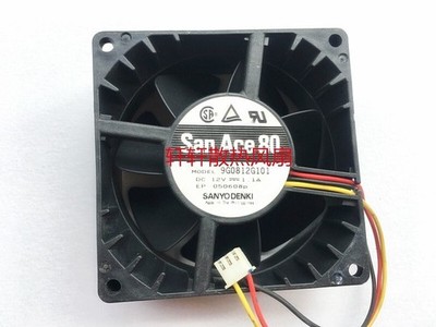   9G0812H101 8CM 8038 dc12V 1.1A 3-wire server Dual   cooling fan *wq
