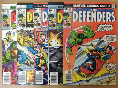 Defenders #41-45 (1976, Marvel) FN/VF  Lot 5