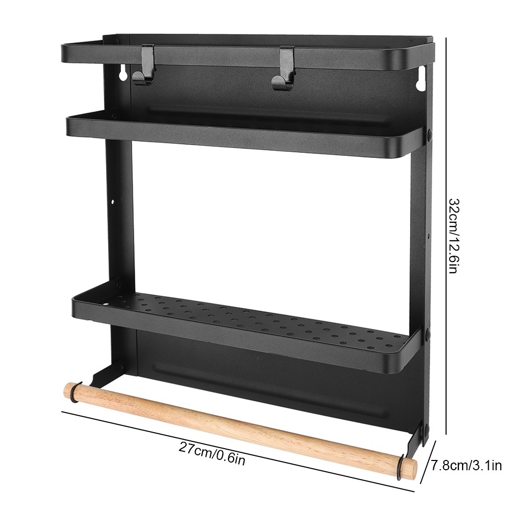 Household Folding Magnet Refrigerator Rack For Kitchen/Bathroom Excellent
