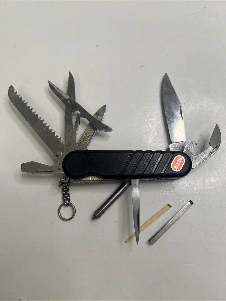 Navaja de Bolsillo Wenger Swiss Buck Remedy Estilo Ejército Suizo Plegable Inoxidable De Colección Foto 3 de 4