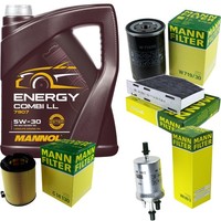 Inspektionspaket 5L Mannol Energy 5W-30 FüR VW Golf V 1.6 Audi A3 Skoda Octavia