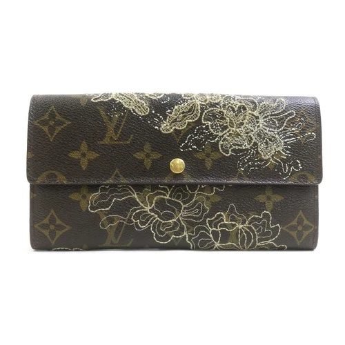 Auth LOUIS VUITTON Monogram Dantelle Sarah Long Wallet Brown M95390 - e62005a
