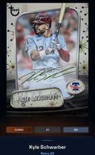 25 Topps Bunt DIGITAL Retro Signature ICONIC Kyle Schwarber