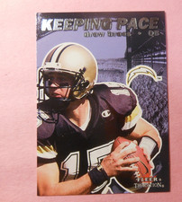 Drew Brees 2001 Fleer Tradition Keeping Pace RC Rookie Card #2KP Saints. rookie card picture