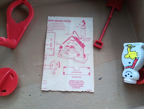 VINTAGE 1979 SNOOPY SNO CONE MAKER MACHINE OVP CHARLIE BROWN - Bild 4 von 9