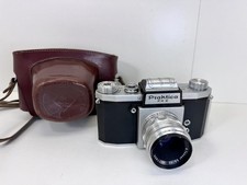 Praktica FX2 Vintage Spiegelreflexkamera Fotoapparat 50er Carl Zeiss Jena #9661