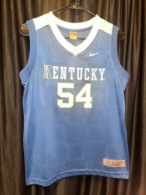 Vintage Nike Team M Kentucky Basketball Jersey 54 Tonal Checkerboard Design - Image 1 of 4