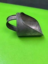 Vintage Small Scoop Primitive Tin Grain Flour