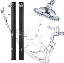 STRATTORE Prysznic solarny "Sunny" Prysznic ogrodowy, odporny na promieniowanie UV, w kolorze czarnym, 35L