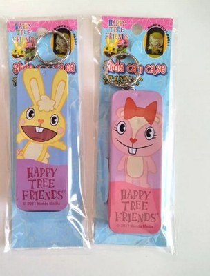 Rare HTF Happy Tree Friends 2PCS Iron Box Pendant Set 9.5cm Toys Collectible