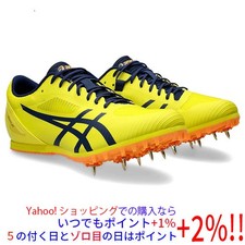 Asics Men's HEATFLAT Track Spikes Bright Yellow/Blue Size 26cm New