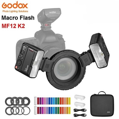 Godox MF12 K2 Macro Flash Mini Speedlight 2.4G Wireless Für Nikon Canon Sony