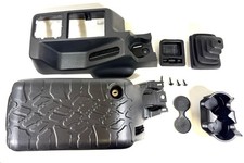 Jeep Wrangler Tj 2003-2004 Oem 2 Piece Center Console W Sub Woofer Agate Gray