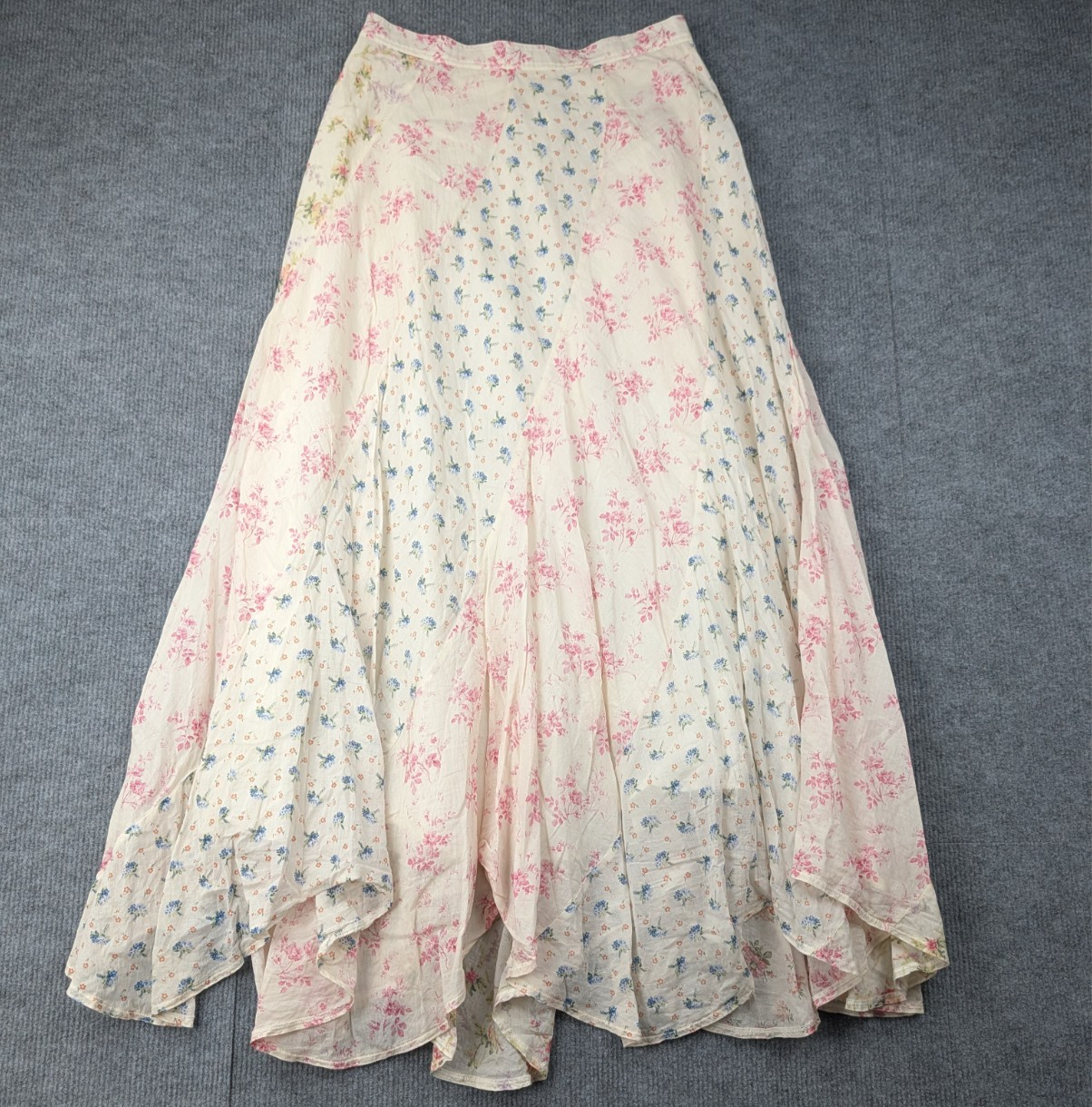 Polo Ralph Lauren Maxi Skirt Womens 4 Mixed Floral Coquette Cottage Peasant Boho