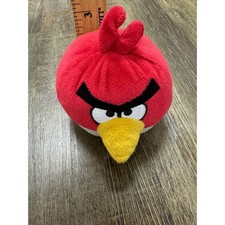 Angry Birds Red Bird 5 Inch Plush Commonwealth Toy 2010 Rovio Retro Gaming