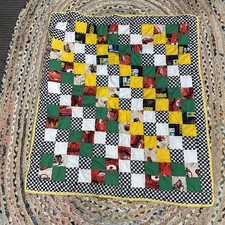 Vintage Cars Lightning McQueen Blanket Comforter Checkered Mater Toddler Crib